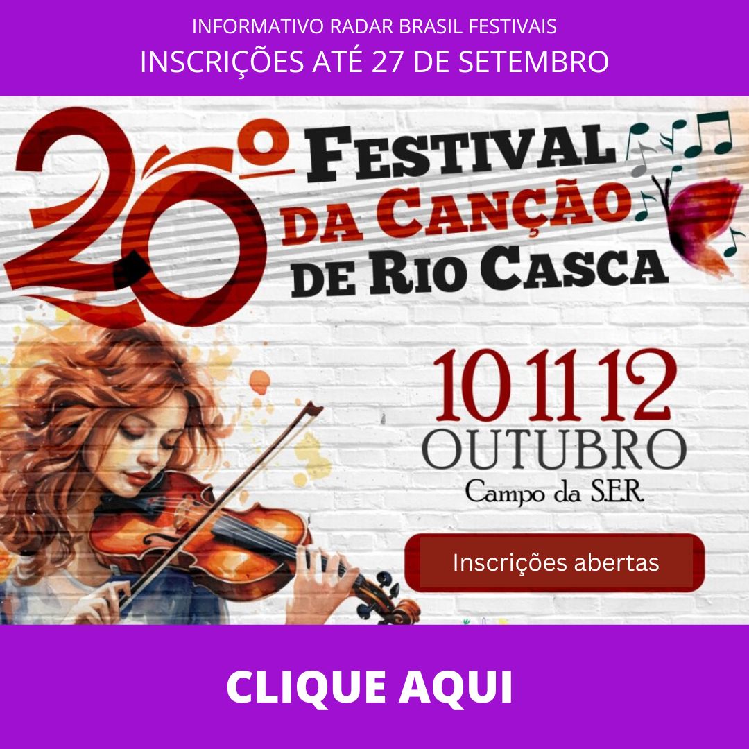 20 festival da canção de rio de casca